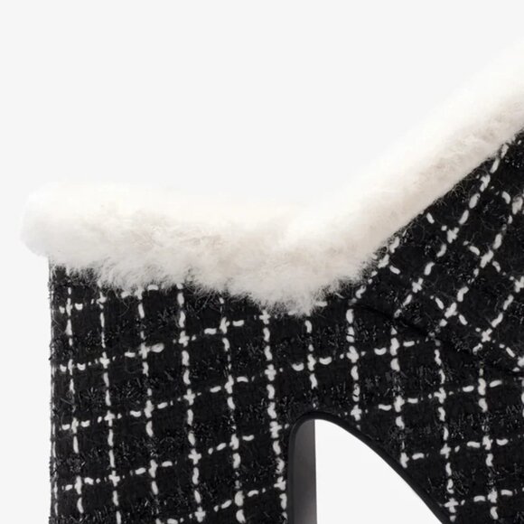 NEW LARROUDE Made In Brazil Miso Platform Lined Mules, black for women 925 13t7 - Picture 8 of 10